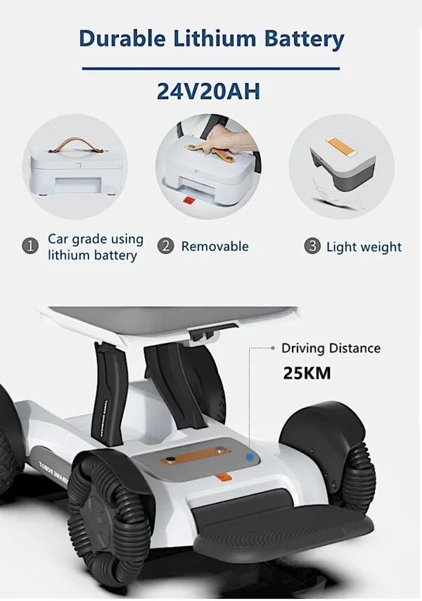 ✨ All-Terrain Electric Wheelchair Scooter with Auto Folding & Smart App Control