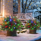 Upliftjoys Pre-lit Artificial Christmas Tree Urn Filler