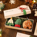🕯️Cute Festive Scented Candles | Handmade Christmas Gift Set - Aromatherapy & Perfect Holiday Decor
