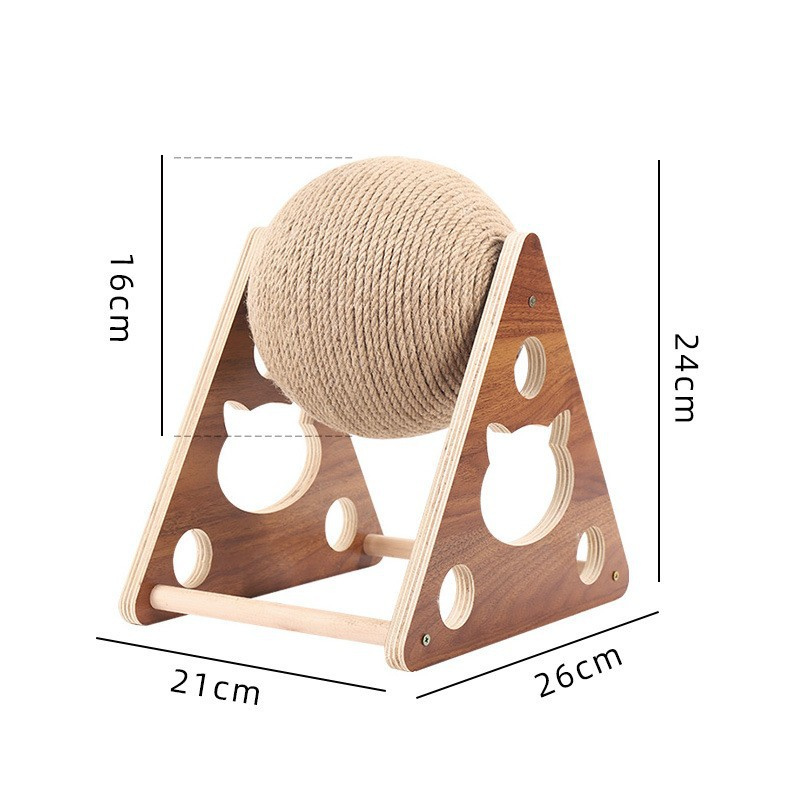 Cat Scratching Board Cat Toys Wooden Scratching Post