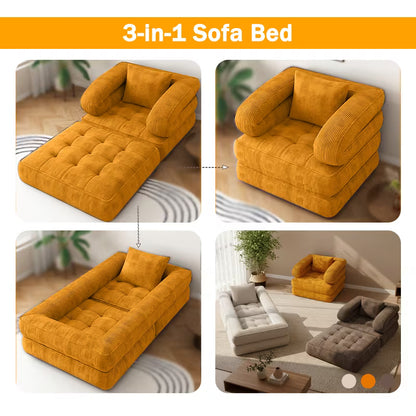 ZenFold™ Convertible Sofa Bed – Space-Saving Chair & Sleeper