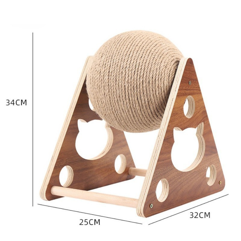 Cat Scratching Board Cat Toys Wooden Scratching Post