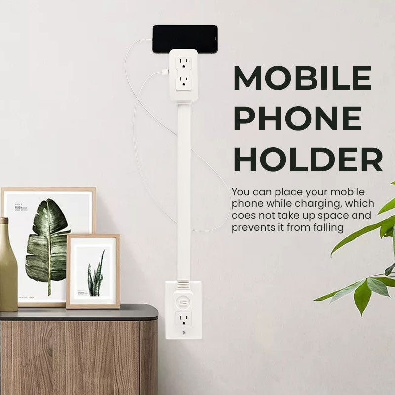 Power socket swivel extender