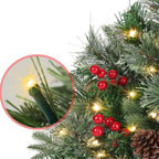 🎄🔥Pre-lit Artificial Christmas Tree Urn Filler💐