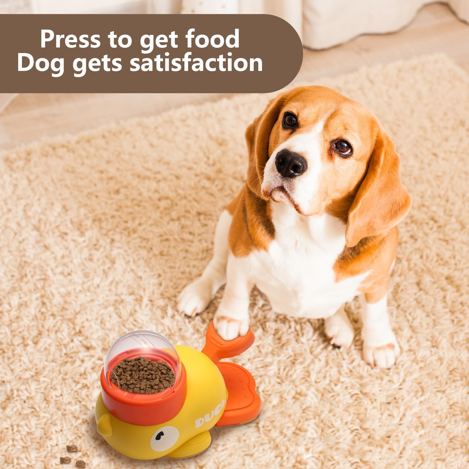 Interactive Duck-Shaped Puzzle Feeder for Dogs - DogPlaybox