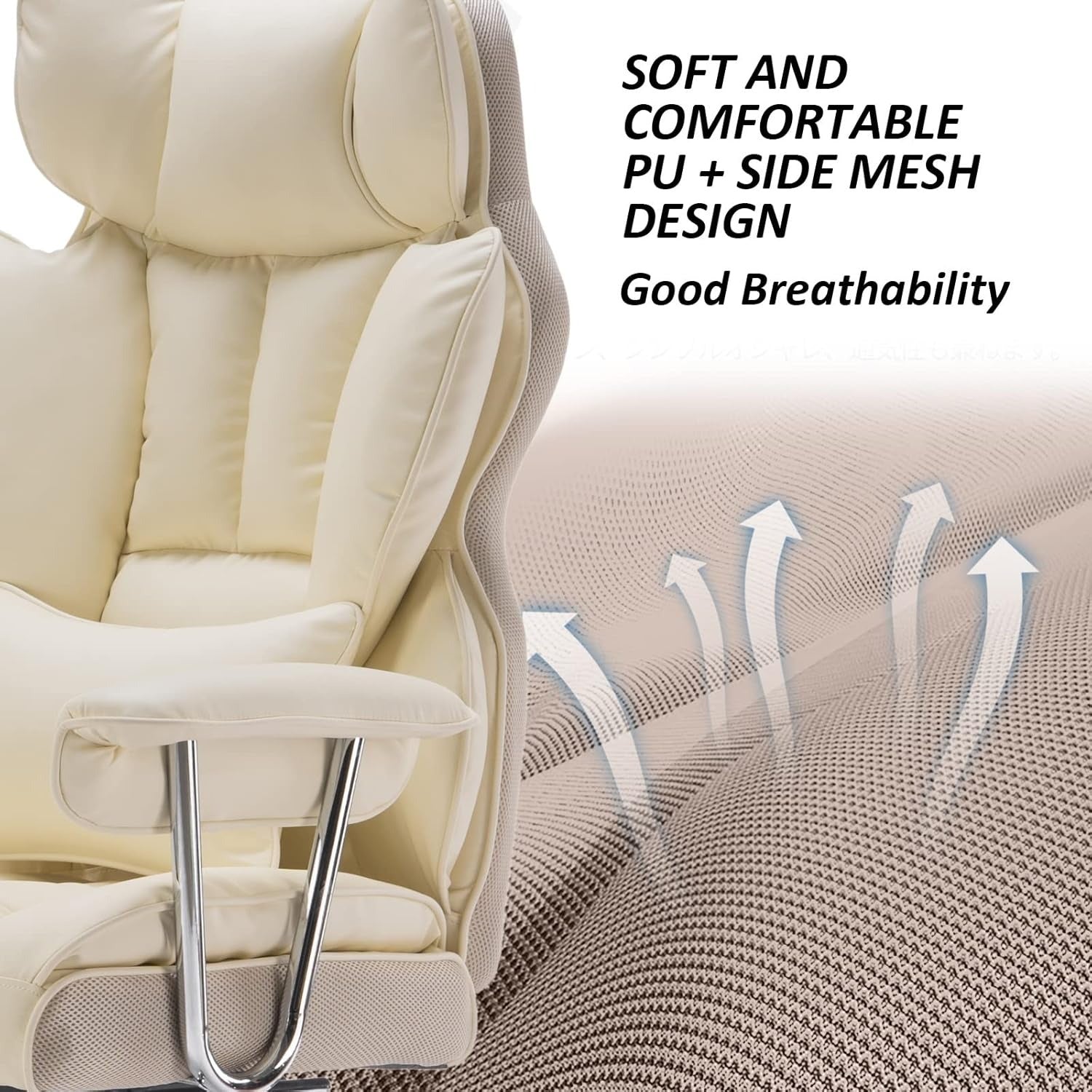 ✨ Executive Office Chair with Leg Rest and Lumbar Support