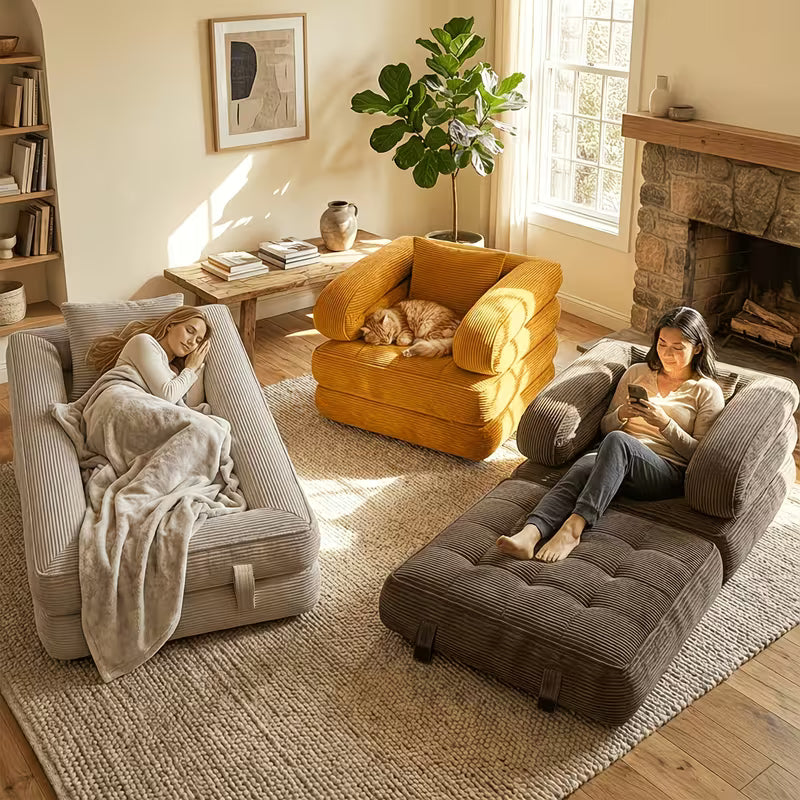ZenFold™ Convertible Sofa Bed – Space-Saving Chair & Sleeper