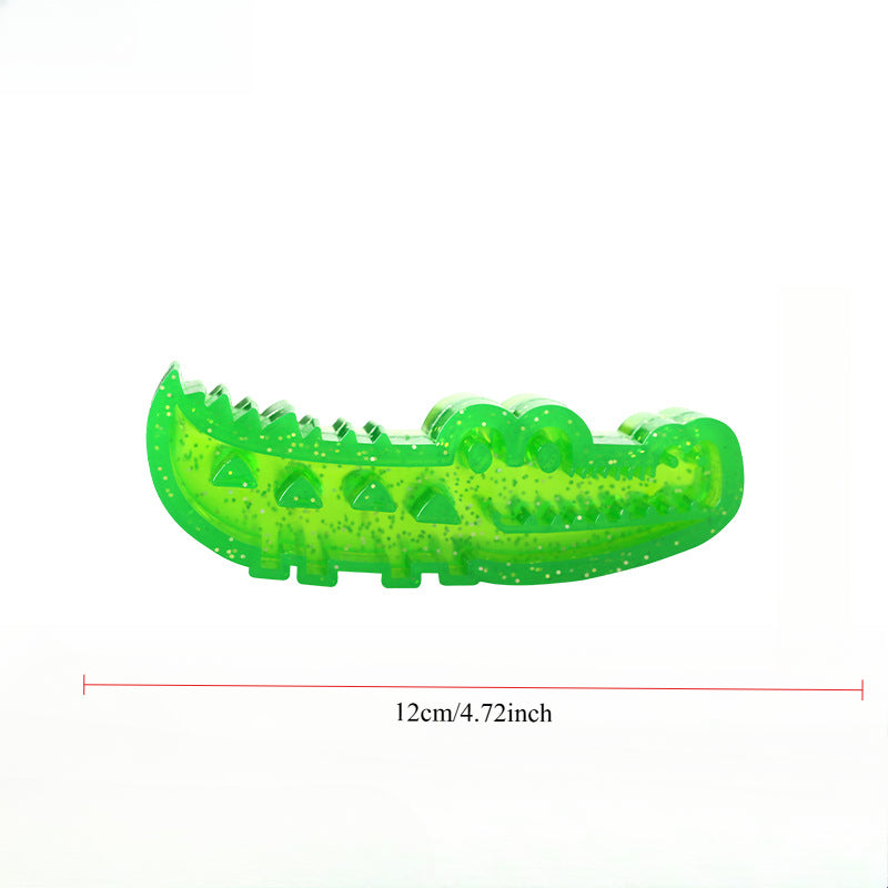 Yopoll Slow-Feed Chew & Fetch Crocodile Dog Toy