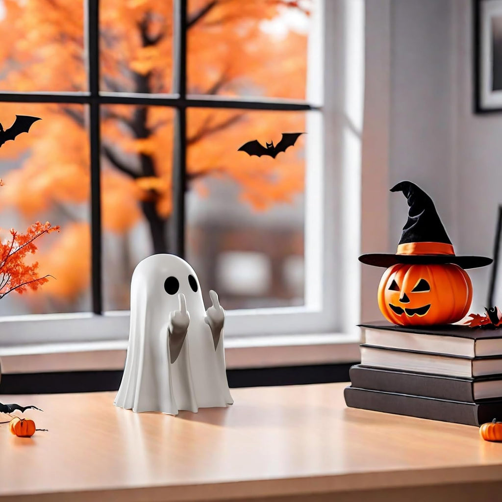 CheekyHaunt™ – Handmade Ghost Statue