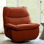 Nimbus™ 360° Swivel Rocker Recliner – Oversized Armless Lounge Chair with Premium Three-Proof Fabric