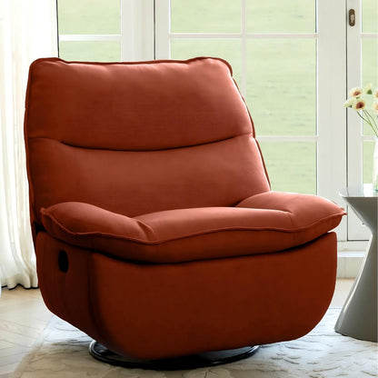 Nimbus™ 360 Swivel Rocker Recliner – Oversized Armless Lounge Chair with Premium Three-Proof Fabric