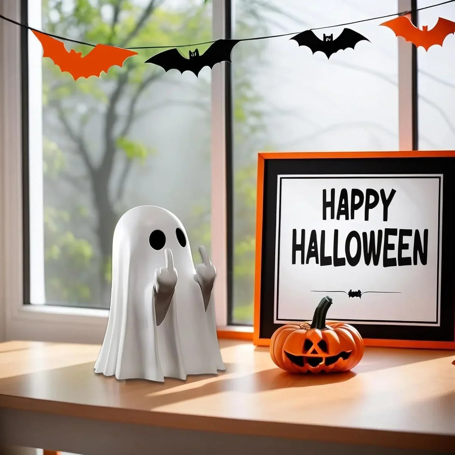CheekyHaunt™ – Handmade Ghost Statue