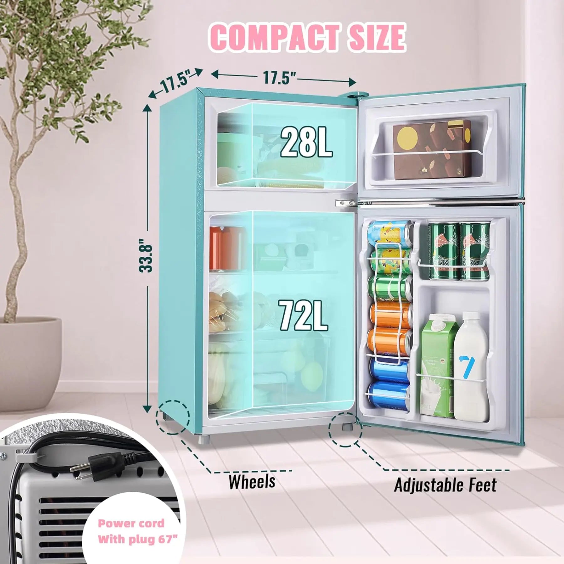 ChillBerry™ Retro Mini Fridge