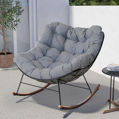 Outdoor Rocking Chair with Cushion