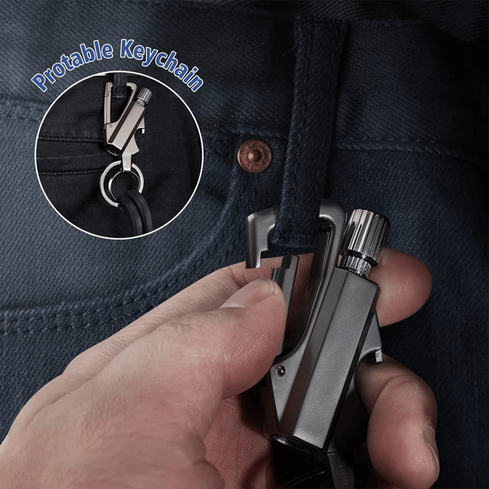 💥Permanent Match Infinity Lighter with Multitool Keychain Bottle Opener