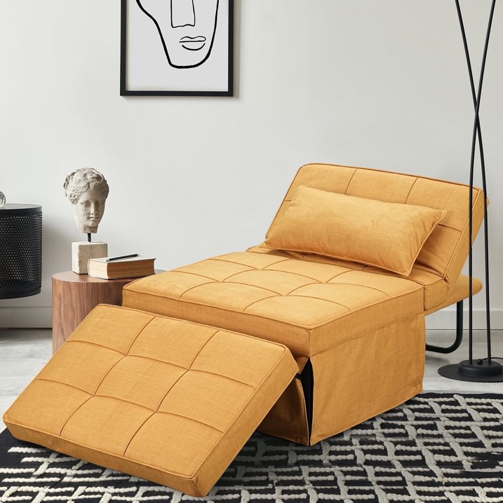 🛋️✨ 4-in-1 Multi-Function Folding Ottoman Sofa Bed