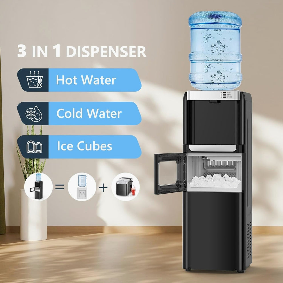 ❄️ All-in-One Hot/Cold Water Dispenser + Ice Maker