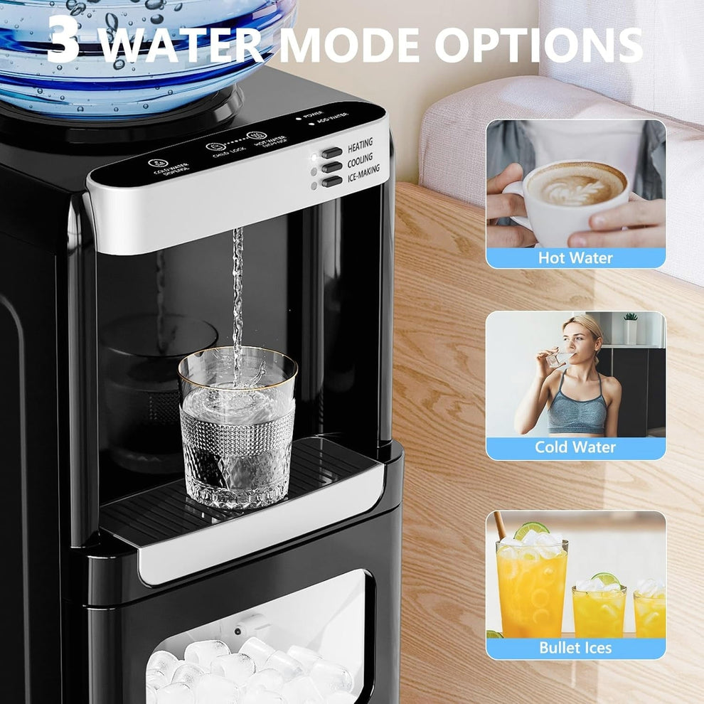 ❄️ All-in-One Hot/Cold Water Dispenser + Ice Maker