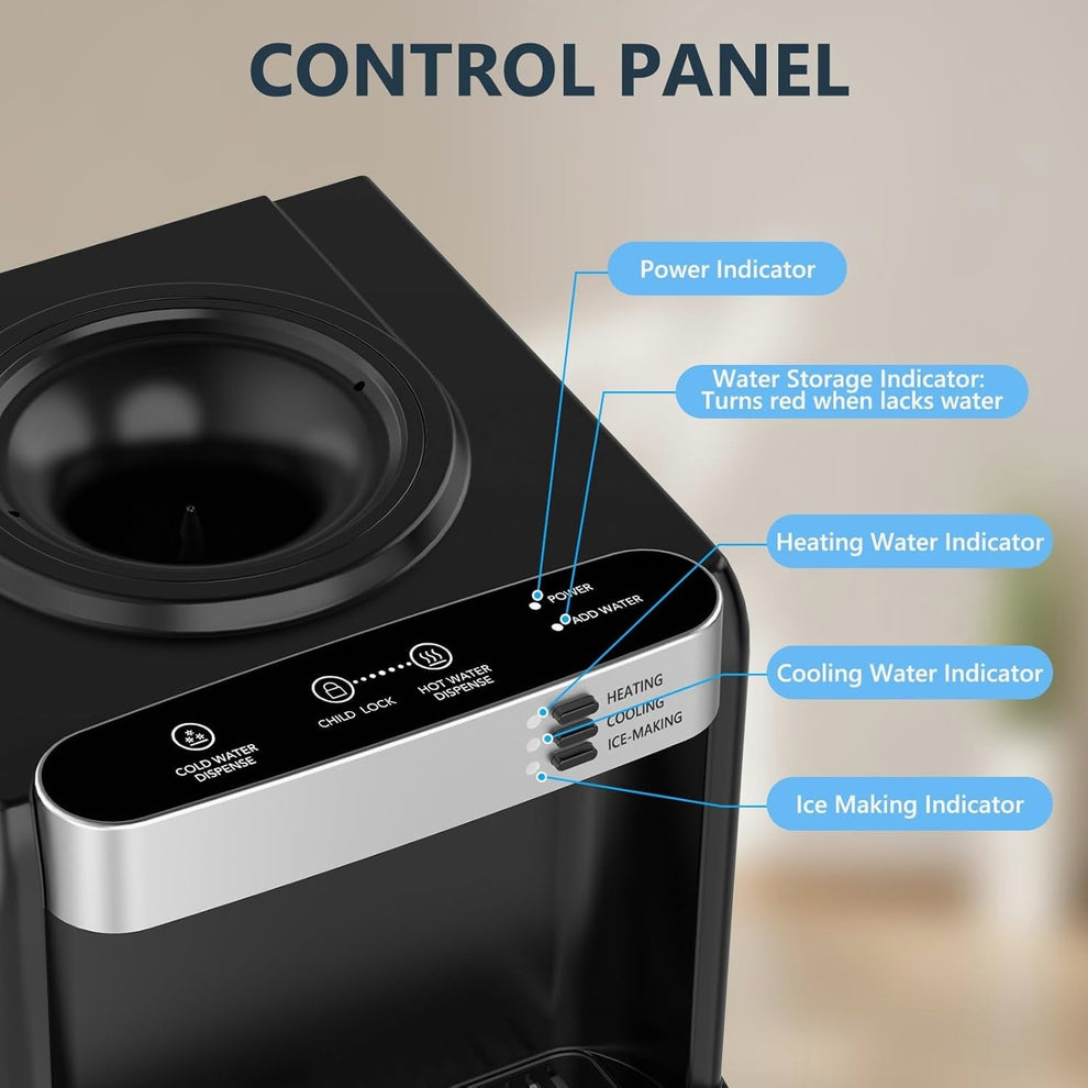❄️ All-in-One Hot/Cold Water Dispenser + Ice Maker