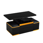 Multifunctional Lift Top Coffee Table With 4 Storage Stools