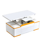 Multifunctional Lift Top Coffee Table With 4 Storage Stools
