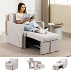 3-in-1 Convertible Sleeper Chair Sofa Bed – Adjustable Armchair with Pull-Out Bed