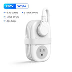 🔌 7-in-1 Power Strip – Compact Travel Charging Solution