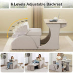 3-in-1 Convertible Sleeper Chair Sofa Bed – Adjustable Armchair with Pull-Out Bed