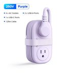 🔌 7-in-1 Power Strip – Compact Travel Charging Solution