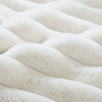 Pull-Out Chaise Lounge Bed with Plush Corduroy Fabric & Supportive Pillows