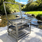 Adjustable Charcoal Rotating Grill