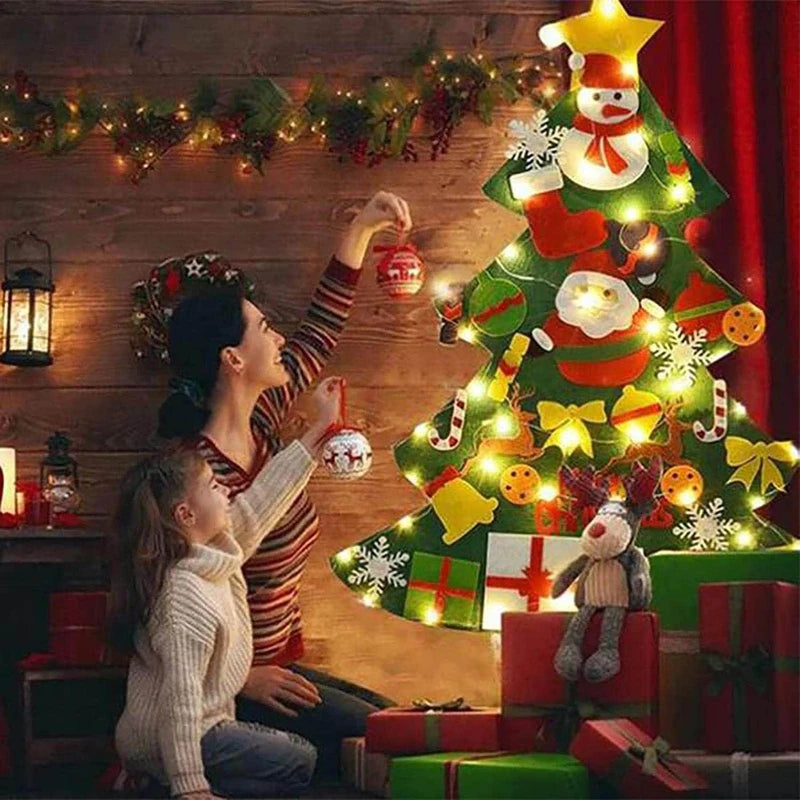 Everized Felt Christmas Tree for Kids – DIY Tree with 32 Ornaments 5