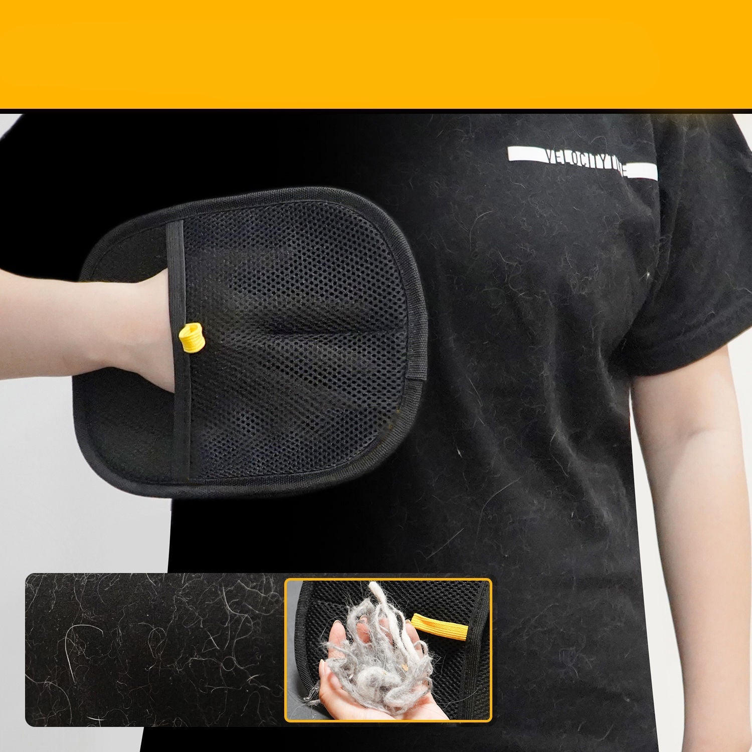 Easy Pet Hair Remover Glove for Home & Clothes