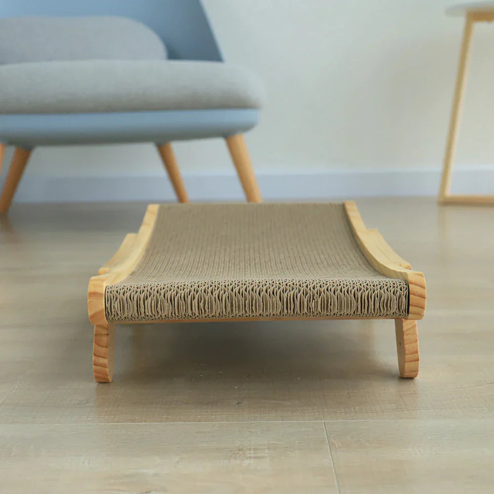 Adjustable Wooden Cat Scratcher Bed