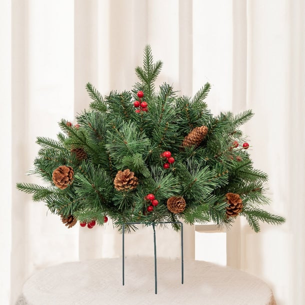 Upliftjoys Pre-lit Artificial Christmas Tree Urn Filler