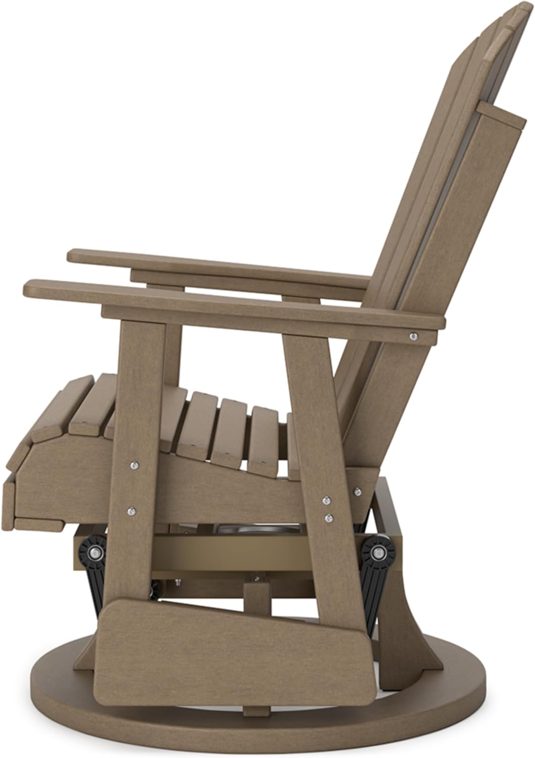 ZenGlide™ 360° Swivel Outdoor Glider Chair – Driftwood