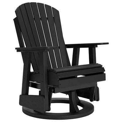 ZenGlide™ Modern Outdoor Swivel Glider Chair – Black