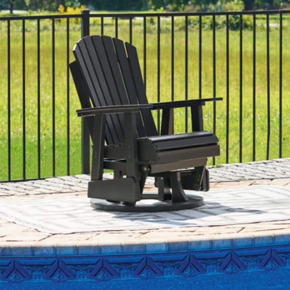 ZenGlide™ Outdoor Patio Glider Chair – Black