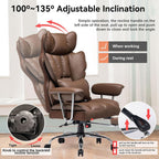 ✨ Executive Office Chair with Leg Rest and Lumbar Support