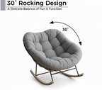 Lumen Bouncy Oversized Rocking Chair