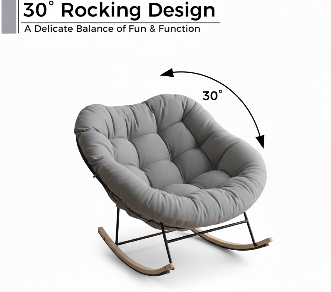 Lumen Bouncy Oversized Rocking Chair