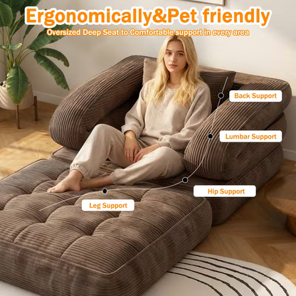 ZenFold™ Convertible Sofa Bed – Space-Saving Chair & Sleeper
