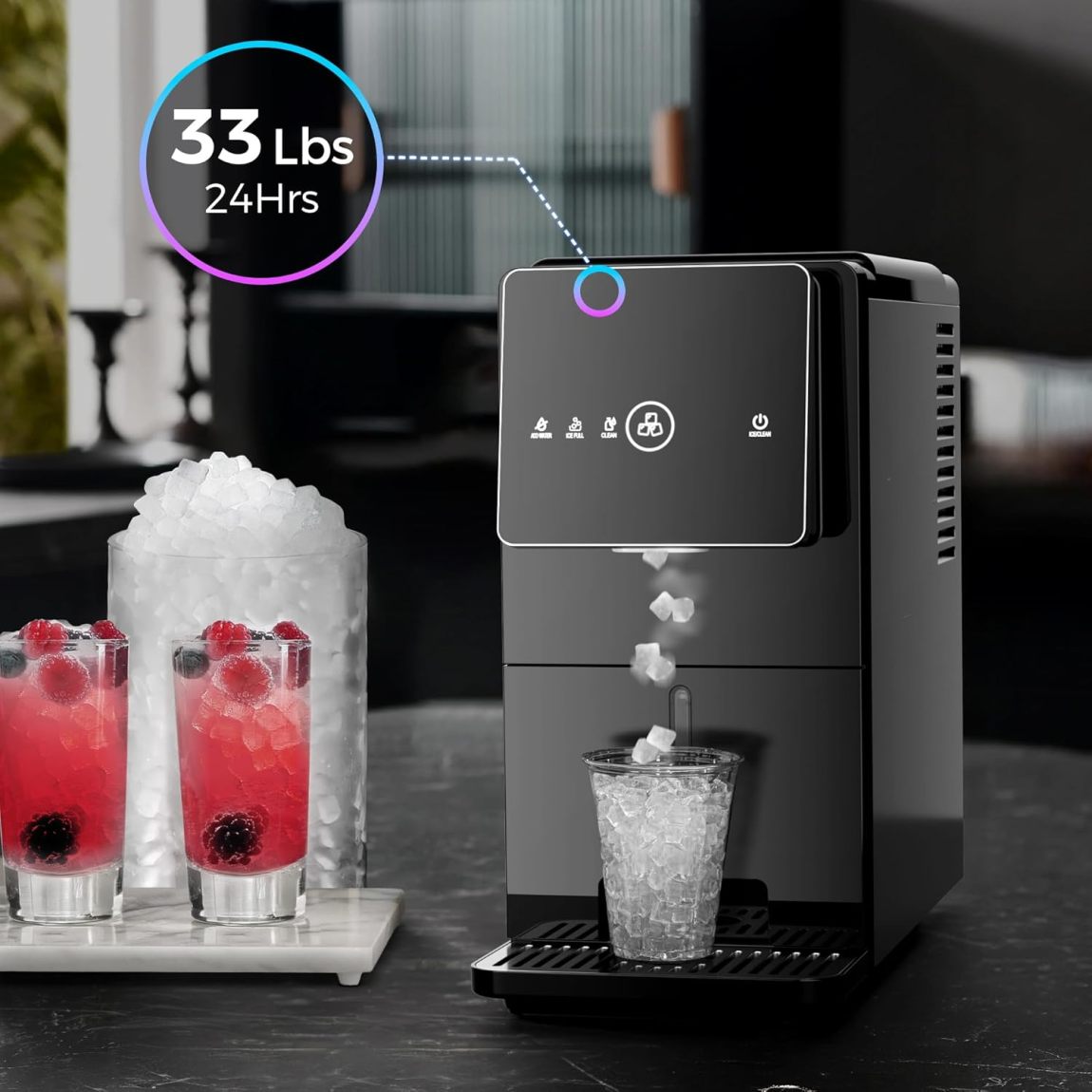 Kismile Countertop Nugget Ice Maker