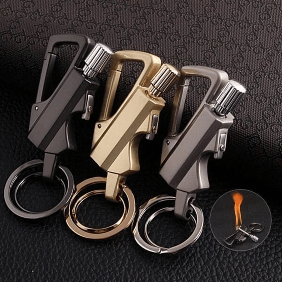 💥Permanent Match Infinity Lighter with Multitool Keychain Bottle Opener