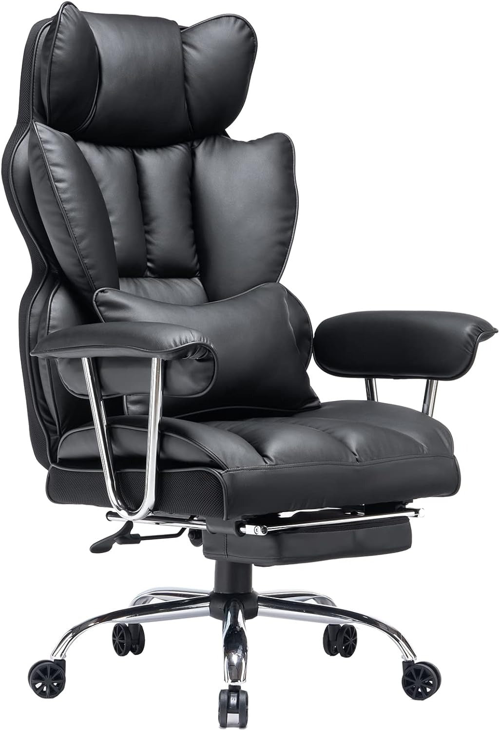 ✨ Executive Office Chair with Leg Rest and Lumbar Support