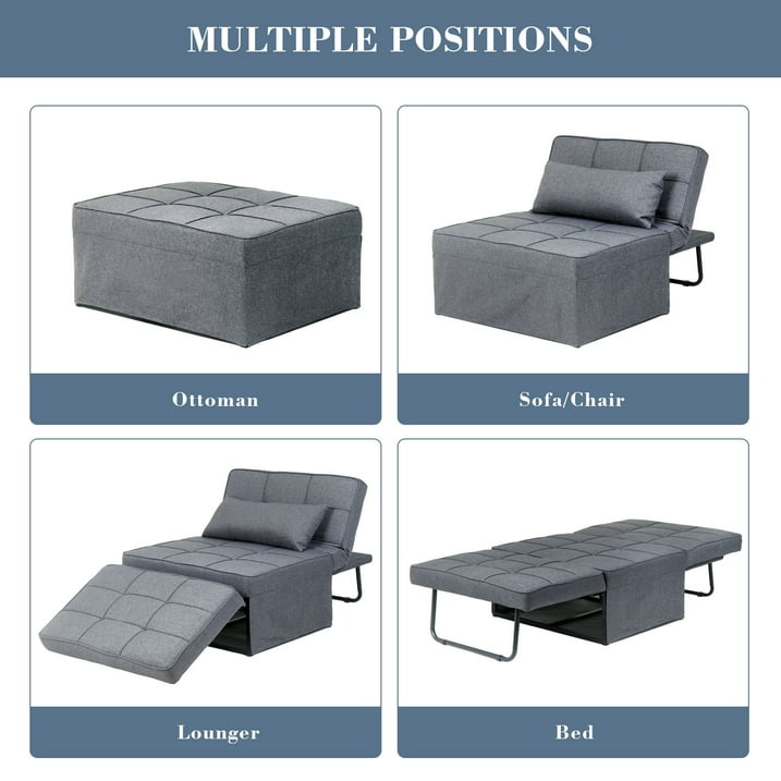 🛋️✨ 4-in-1 Multi-Function Folding Ottoman Sofa Bed