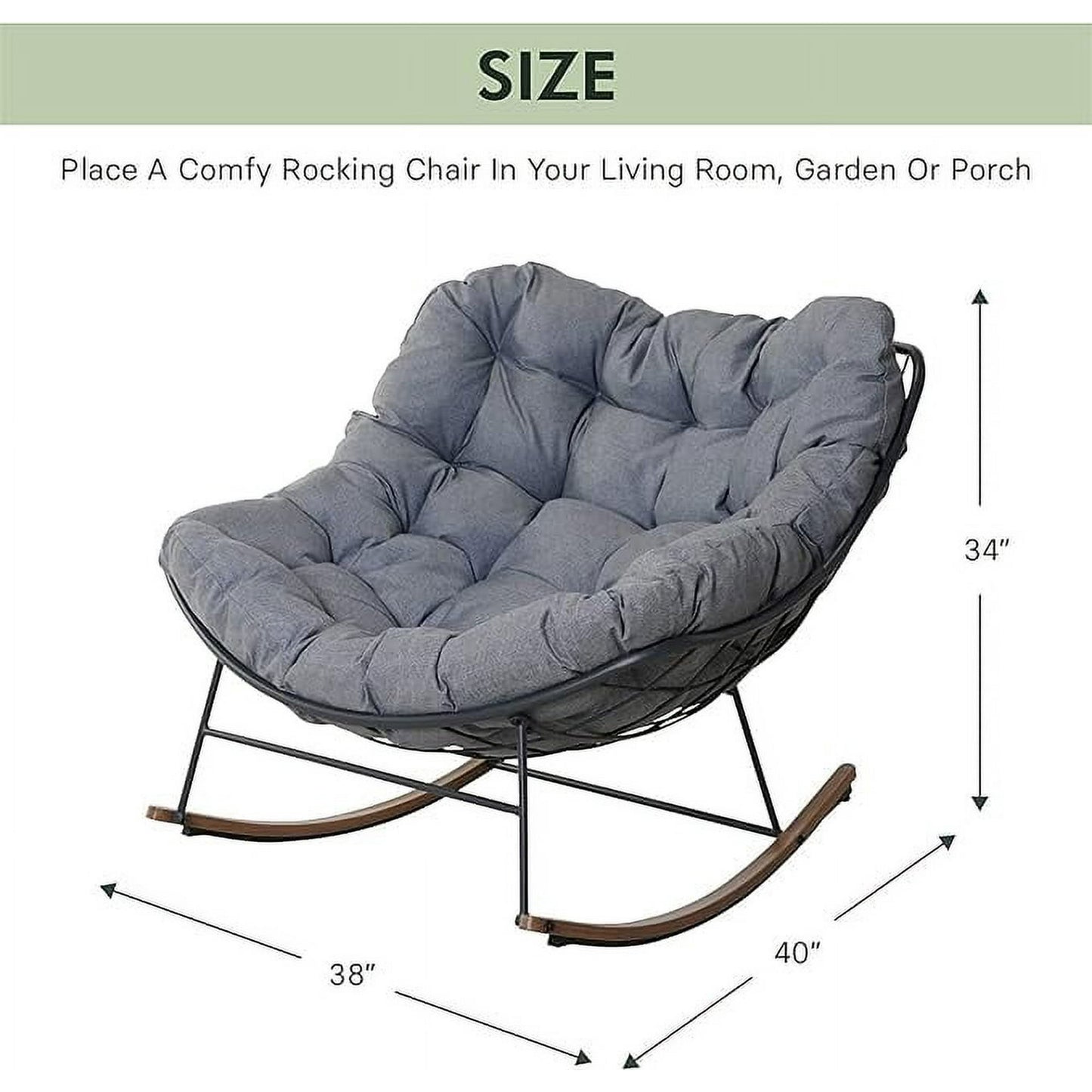 🔥Warehouse Clearance ✨ Relaxing in the Royal Rocking Chair