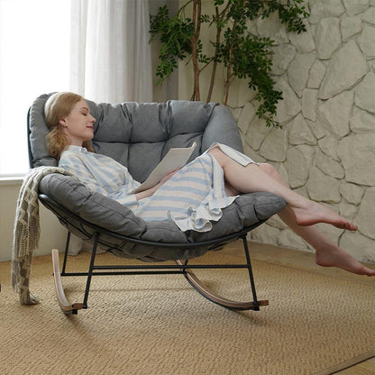 Outdoor Rocking Chair with Cushion