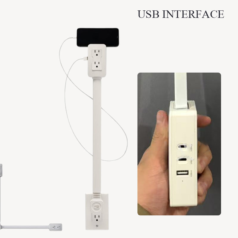 Power socket swivel extender